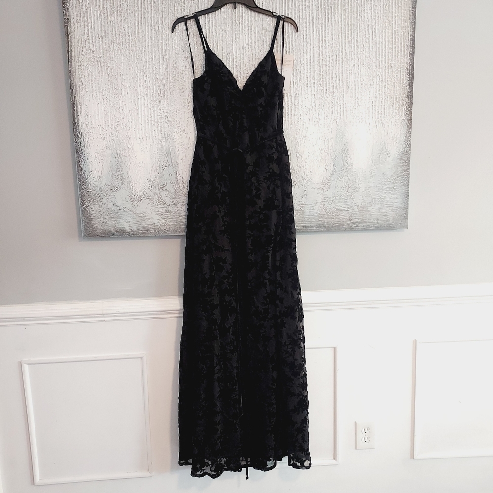 REVELRY Tilley Velvet Burnout Velvet Evening Dress Sz-M